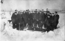 Cmentarz przy kopalni nr 40 - pogrzeb Franciszka Borowskiego z Wileńszczyzny.