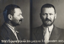 Władysław Broniewski, aresztowany 24.01.1940 podczas burdy wywołanej przez agentów NKWD w restauracji "Ognisko Inteligencji", portret więzienny.