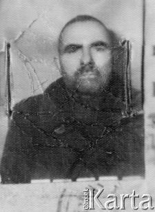 M. Zalewski w obozie pracy, gdzie przebywał od 1944 do stycznia 1946 roku - foto do dokumentów.