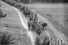 Przemarsz Armii Czerwonej. Kadr z filmu Michaiła Romma "Oswobożdienie Zapadnoj Ukrainy".