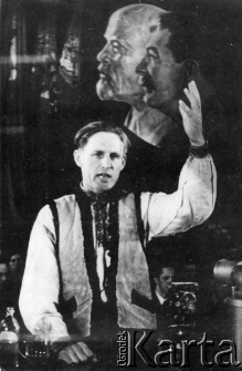 Towarzysz Hawryszczuk - delegat do Ukraińskiej Rady Narodowej. Zdjęcie publikowane w radzieckich gazetach.