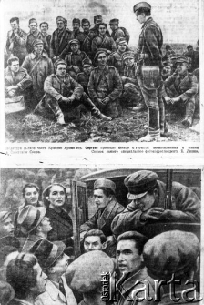 Żołnierze radzieccy. Zdjęcia z lat 1939-40 publikowane w radzieckich gazetach.