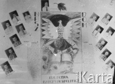 "Dla dobra Rzeczypospolitej" - gazetka ścienna najlepszych uczni&oacute;w Domu Dziecka w Niżnej Uwiełce.