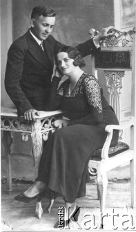 Józef Zakrzewski (nauczyciel, podporucznik rezerwy WP) z żoną Marią Heleną.
