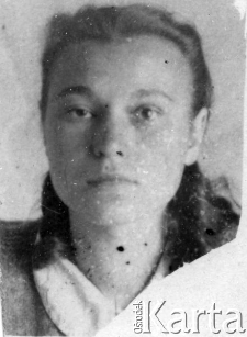 Janina Sałacińska podczas pobytu na zesłaniu - portret.
