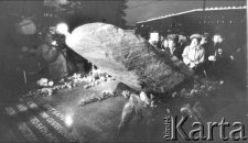 Odsłonięcie pomnika ofiar totalitaryzmu na placu Łubianka.