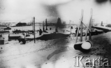 Norylsk - fragment dzielnicy tzw. Szanghaju; zdjęcie z lat 1954-57.