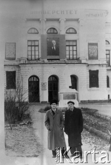 Witold Wimbor (z prawej) wraz z Litwinem (NN), obaj deportowani do ZSRR.