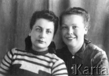 Deportowane do ZSRR; od lewej: Stanisława Smarzewska i Helena Koćmil.