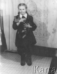 Anna Kasperowicz podczas zesłania wraz z rodzicami do posiołka Bolszewik na Kołymie.