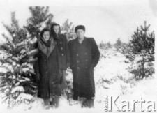 Rodzina Wimborów: Teresa, Kazimierz i Dorota na zesłaniu w Tomsku.