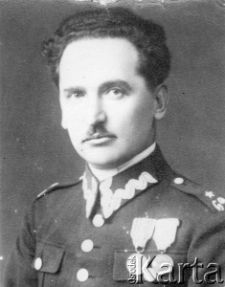 Portret Władysława Borka, oficera rezerwy 69 pp. W. Borek został skazany na 5 lat łagr&oacute;w.