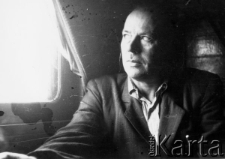 Polacy powracający z Workuty do kraju: mężczyzna NN w kolejowym wagonie.