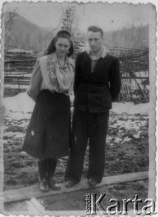 Polacy przebywający na zsyłce: Alina i Roman Dyjankowscy.