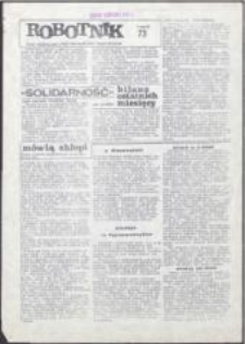 Robotnik. Pismo współpracujące z NSZZ "Solidarność" Region Mazowsze, nr 73