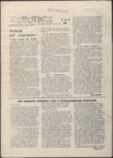 Robotnik. Pismo współpracujące z NSZZ "Solidarność" regionów: Mazowsze, Małopolska, Świętokrzyski, Jelenia Góra, Toruń, nr 76