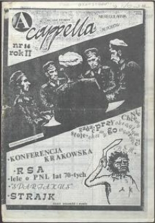 A Cappella. Nieregularnik autorów, nr 14
