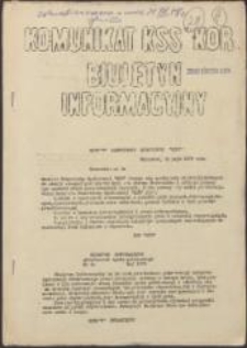Komunikat KSS "KOR". Biuletyn Informacyjny, nr 20