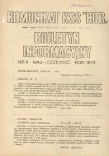 Komunikat KSS "KOR". Biuletyn Informacyjny, nr 4(30)