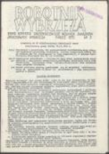 Robotnik Wybrzeża. Pismo Komitetu Założycielskiego Wolnych Związków Zawodowych Wybrzeża, nr 3