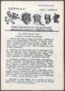Gryf. Pismo organizacji "Solidarność Walcząca" Oddział Pomorze Zach[odnie], nr 27