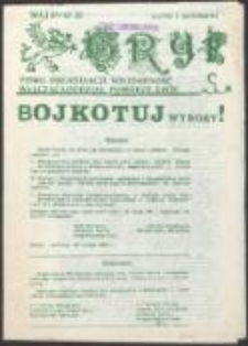 Gryf. Pismo organizacji "Solidarność Walcząca" Oddział Pomorze Zach[odnie], nr 30