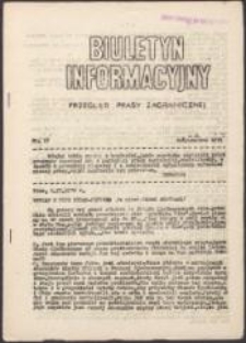 Biuletyn Informacyjny. Przegląd prasy zagranicznej, nr 17