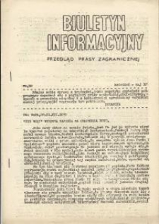 Biuletyn Informacyjny. Przegląd prasy zagranicznej, nr 18