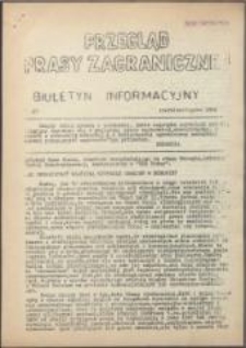 Biuletyn Informacyjny. Przegląd prasy zagranicznej, nr 27