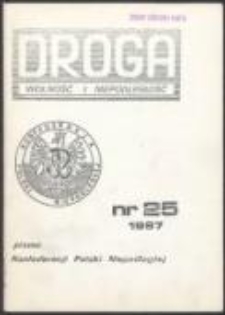 Droga. Pismo Konfederacji Polski Niepodległej, nr 25