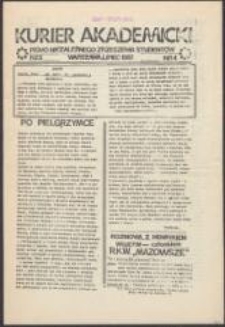 Kurier Akademicki. Pismo Niezależnego Zrzeszenia Student&oacute;w, nr 4