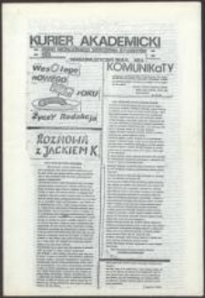 Kurier Akademicki. Pismo Niezależnego Zrzeszenia Student&oacute;w, nr 9