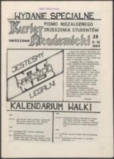 Kurier Akademicki. Pismo Niezależnego Zrzeszenia Student&oacute;w, nr 23