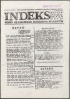 Indeks. Pismo Niezależnego Zrzeszenia Studentów, nr 4(20)