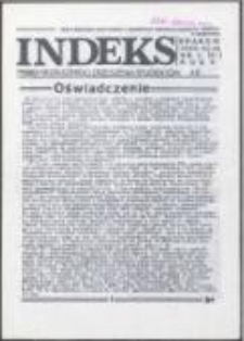 Indeks. Pismo Niezależnego Zrzeszenia Student&oacute;w AR, nr 2(41)