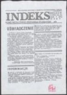 Indeks. Pismo Niezależnego Zrzeszenia Studentów AR, nr 3(42)