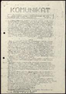 Komunikat. Organ Prasowy Zarządu Uniwersyteckiego NZS U[niwersytetu] Wr[ocławskiego], nr 14