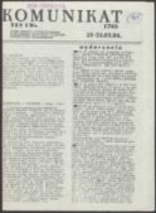 Komunikat NZS UWr. Pismo Zarządu Uniwersyteckiego Niezależnego Zrzeszenia Studentów Uniwersytetu Wrocławskiego, nr 17(46)