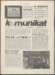 Komunikat. Magazyn Niezależnego Zrzeszenia Studentów, nr 9(95)