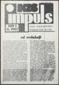 Impuls. Pismo publicystyczno-informacyjne SKS NZS, nr 1