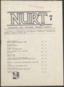 Nurt. Og&oacute;lnopolskie pismo Niezależnego Zrzeszenia Student&oacute;w, nr 7