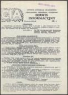 CIA Centrum Informacji Akademickiej Niezależnego Zrzeszenia Student&oacute;w. Serwis informacyjny, nr 4