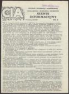 CIA Centrum Informacji Akademickiej Niezależnego Zrzeszenia Student&oacute;w. Serwis informacyjny, nr 8