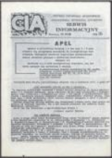 CIA Centrum Informacji Akademickiej Niezależnego Zrzeszenia Studentów. Serwis informacyjny, nr 18