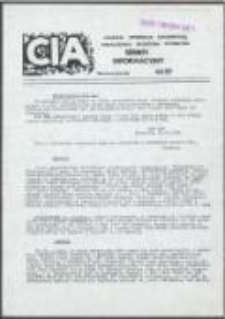 CIA Centrum Informacji Akademickiej Niezależnego Zrzeszenia Studentów. Serwis informacyjny, nr 37 [wersja 2]
