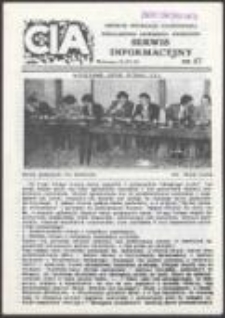 CIA Centrum Informacji Akademickiej Niezależnego Zrzeszenia Student&oacute;w. Serwis informacyjny, nr 47