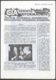 CIA Centrum Informacji Akademickiej Niezależnego Zrzeszenia Student&oacute;w. Serwis informacyjny, nr 54