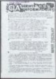 CIA Centrum Informacji Akademickiej Niezależnego Zrzeszenia Student&oacute;w. Serwis informacyjny. Numer specjalny: 25.05.1989