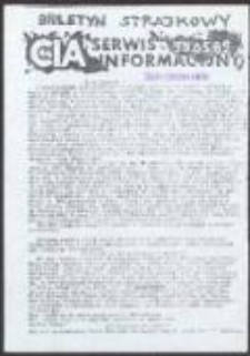 CIA Centrum Informacji Akademickiej Niezależnego Zrzeszenia Studentów. Serwis informacyjny. Biuletyn strajkowy: 30.05.1989
