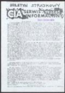CIA Centrum Informacji Akademickiej Niezależnego Zrzeszenia Student&oacute;w. Serwis informacyjny. Biuletyn strajkowy: 30.05.1989
